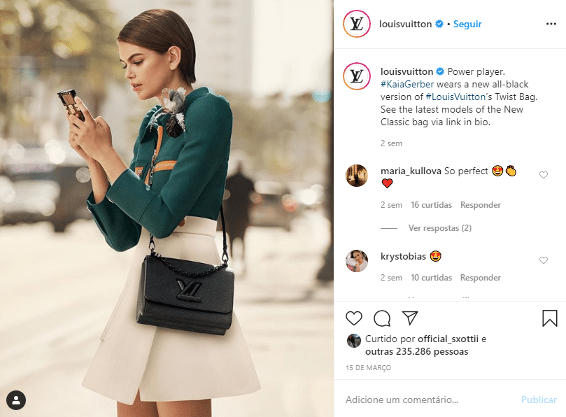 Tom de voz Louis Vuitton