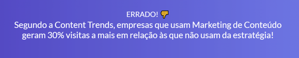 quiz em landing page