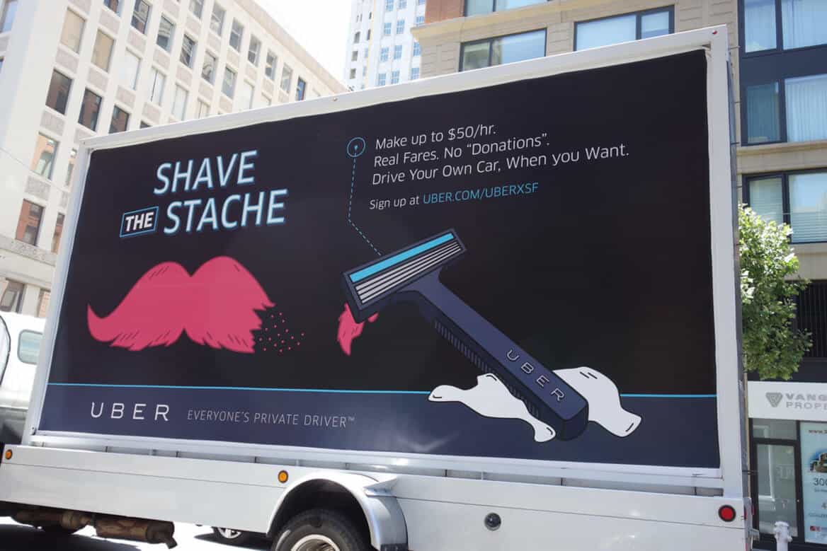 marketing de guerrilha: ação do uber