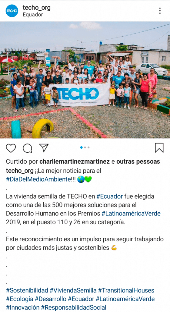 ONG Teto ganha premiação Green Awards 2019