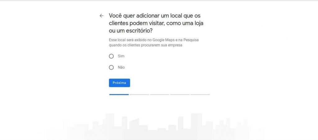 confirmação do local físico do google maps