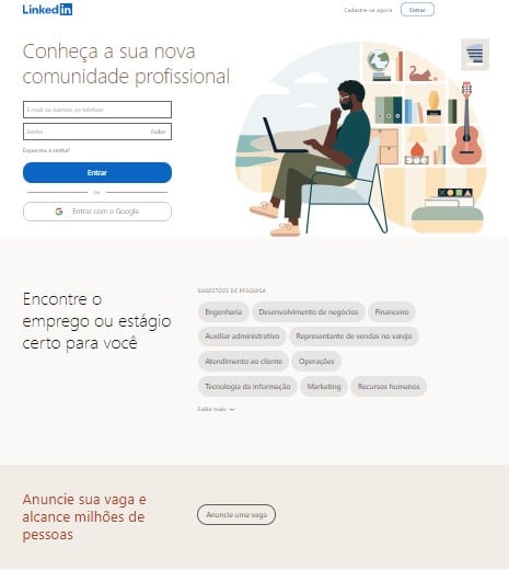 melhores landing pages