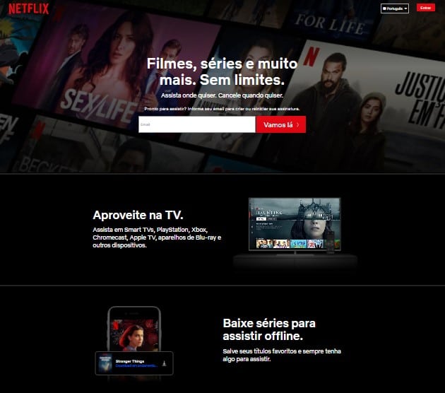 melhores landing pages