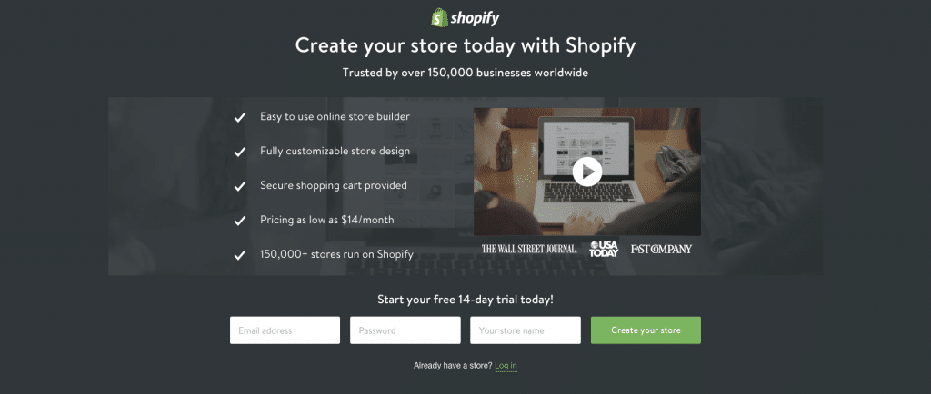 melhores landing pages