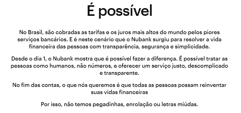 Propósito Nubank