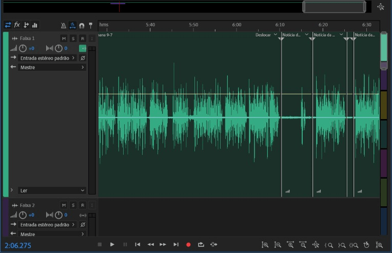 edição de áudio de podcast