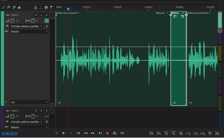 edição de áudio de podcast