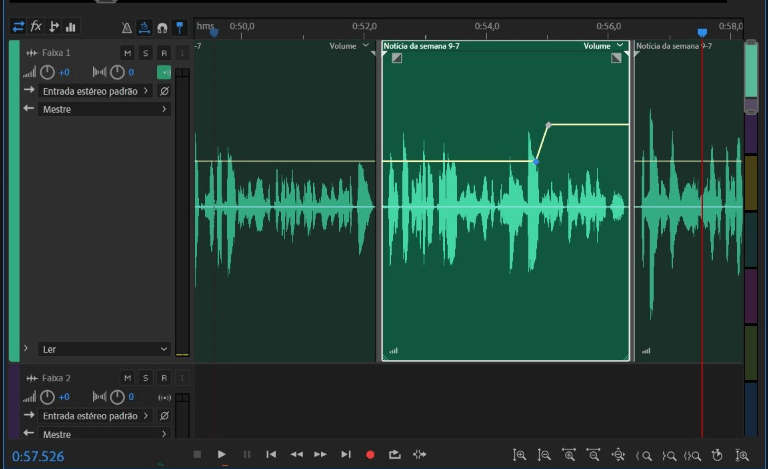edição de áudio de podcast