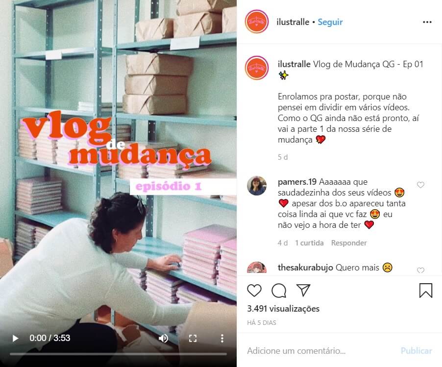 Mostre a sua rotina no Instagram