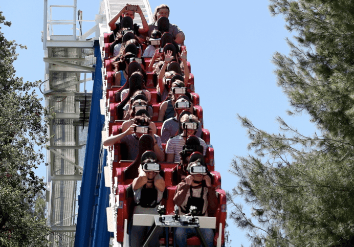 Samsung offered special glasses for a six flags ride