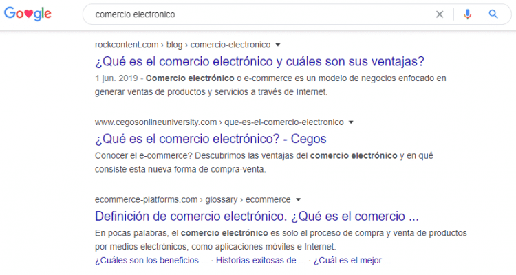 SERP mexicana para comercio electronico