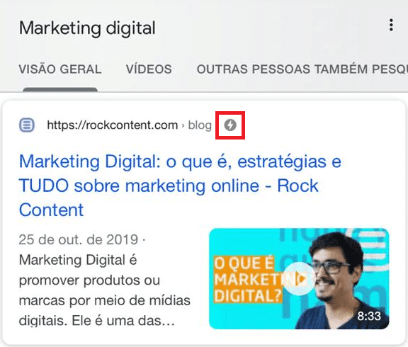 exemplo de página com AMP