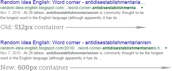 Demonstração do tamanho da title tag