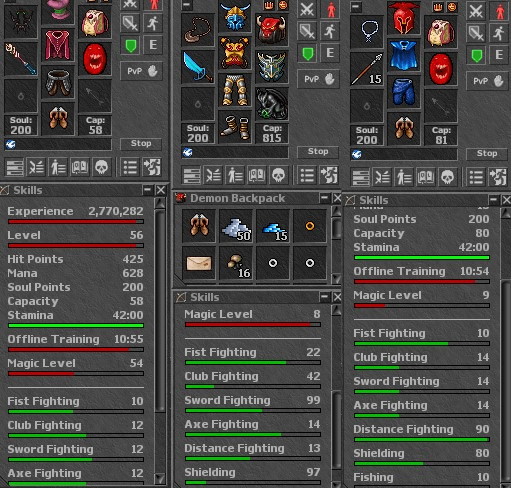 tibia skills