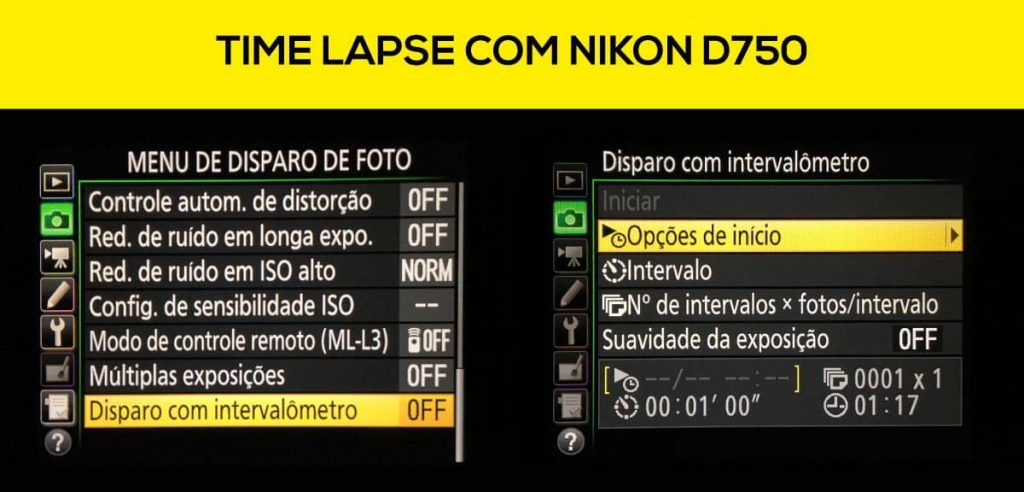 time lapse com nikon