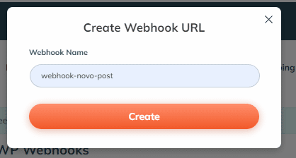 Criar uma URL Webhook