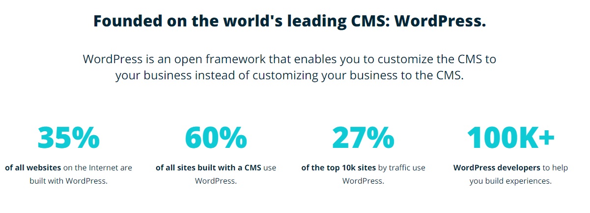 wp engine is focused on wordpress