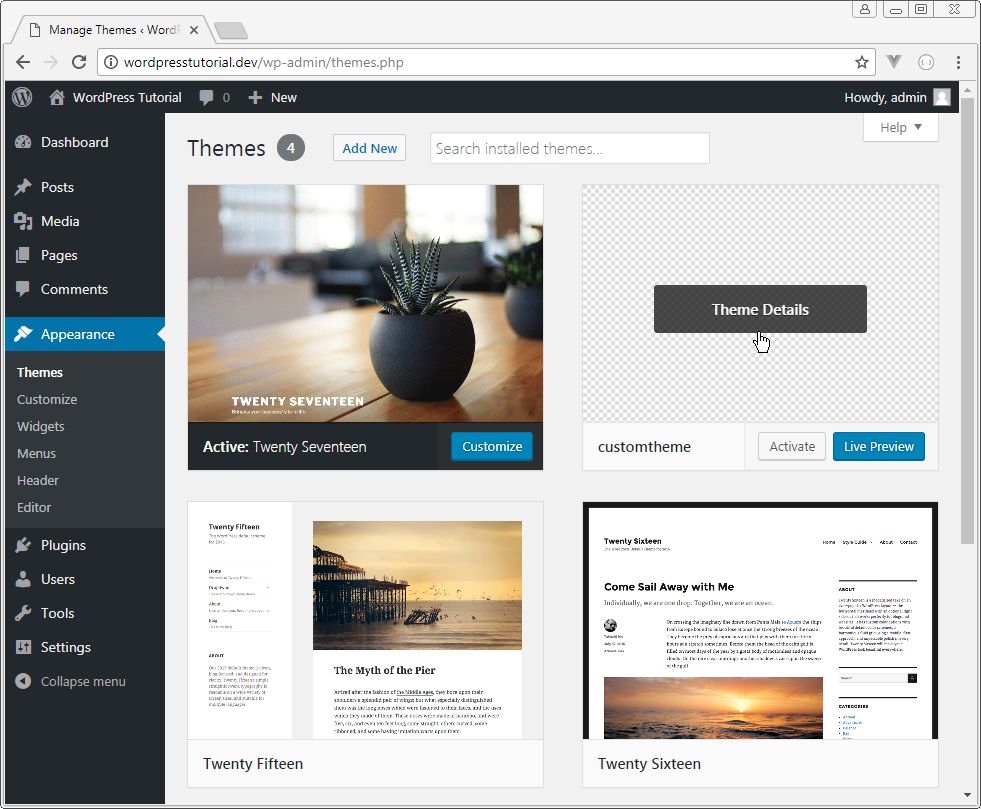 criar tema wordpress