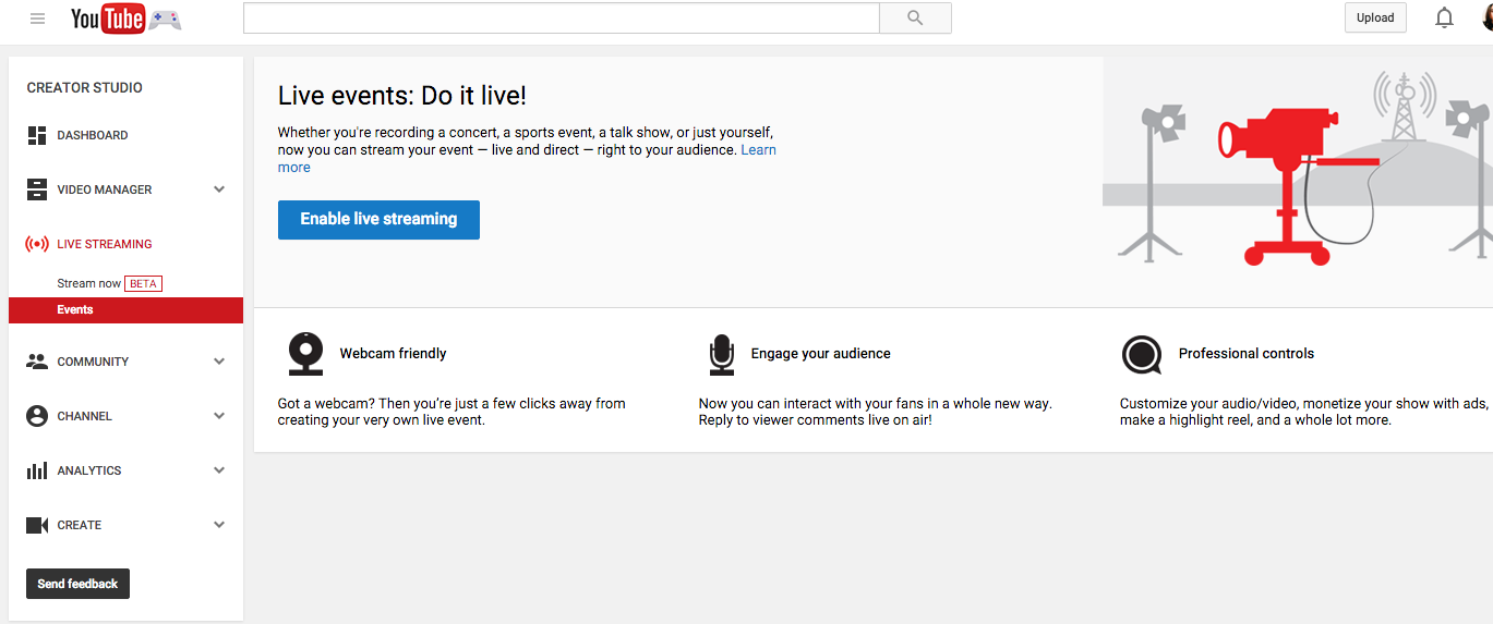 youtube live