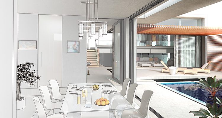 Diseño del interior de una casa