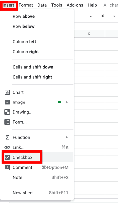 google sheets