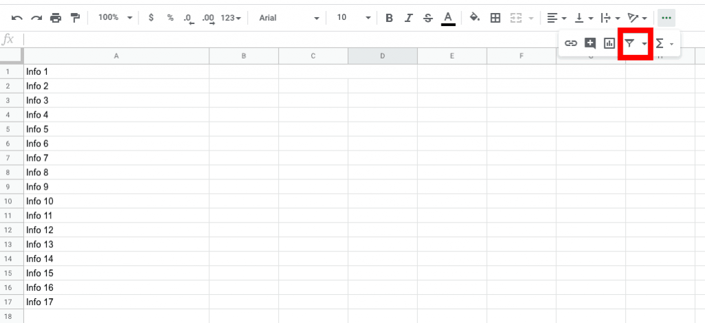 google sheets