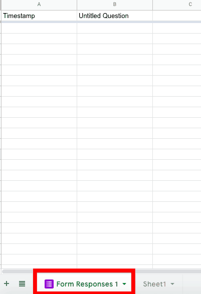 google sheets