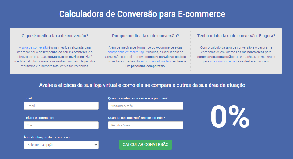 Exemplo de calculadora interativa