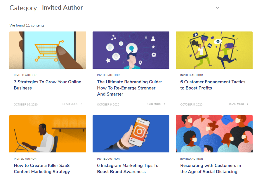 guest posts on a partner blog