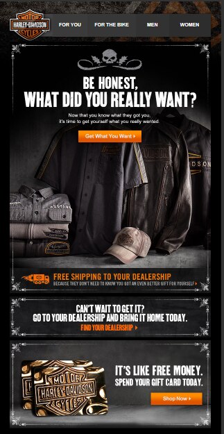 Harley-Davidson lookbook for holidays