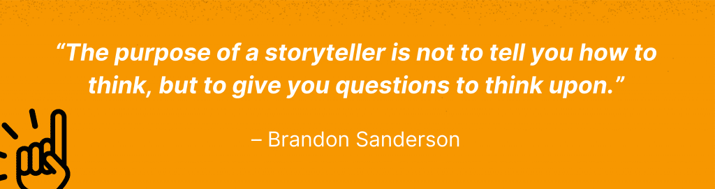 Brandon Sanderson quote: 
