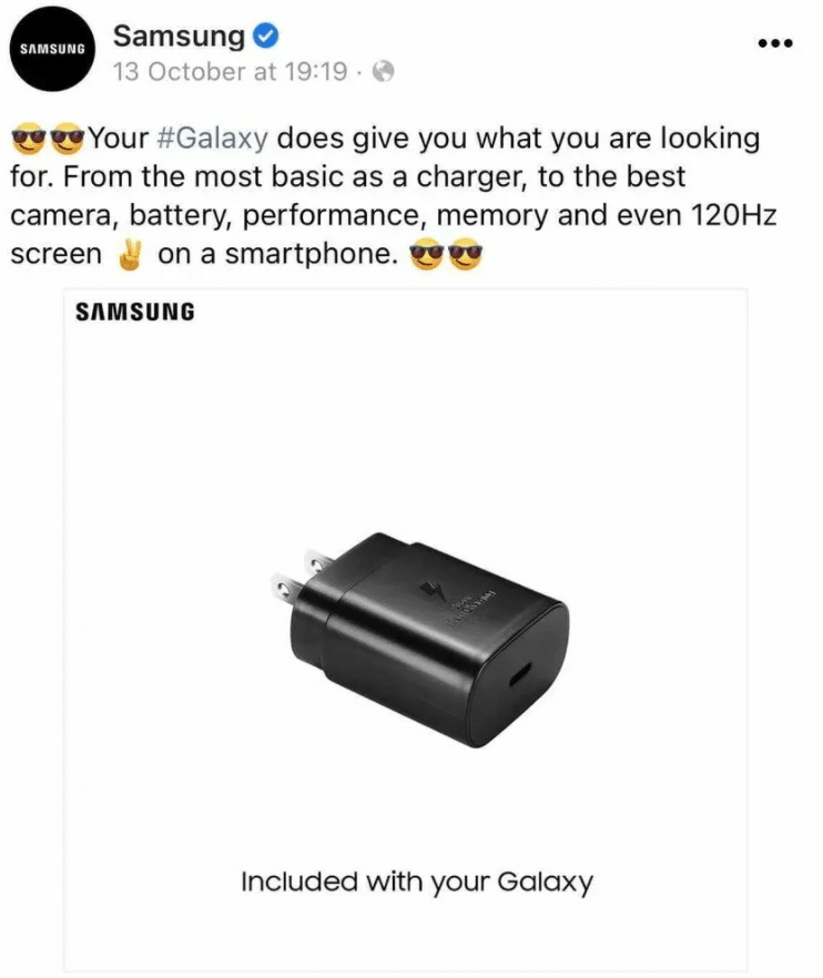 Samsung's post.