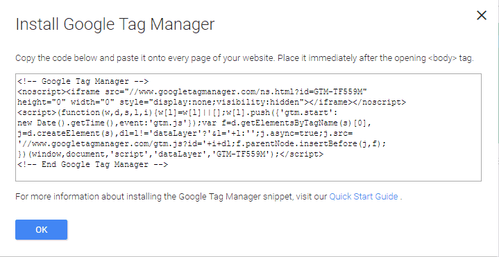 google tag manager