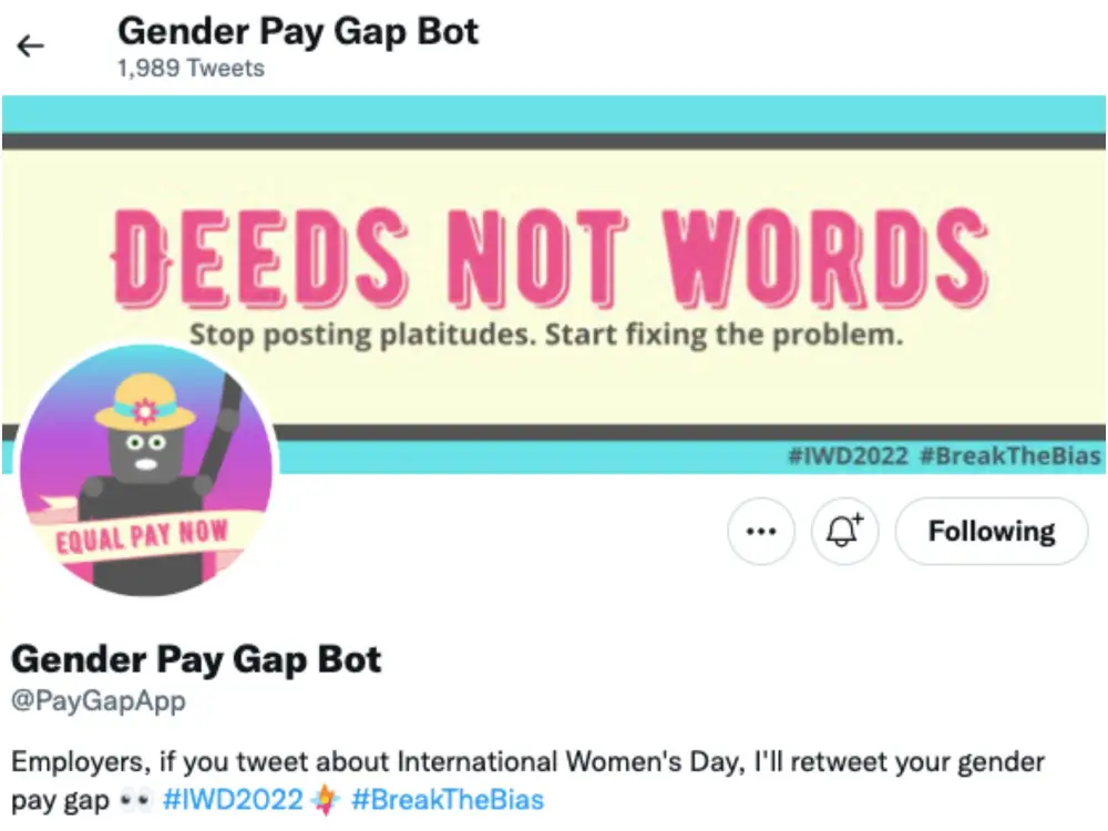 Social media platform screenshot