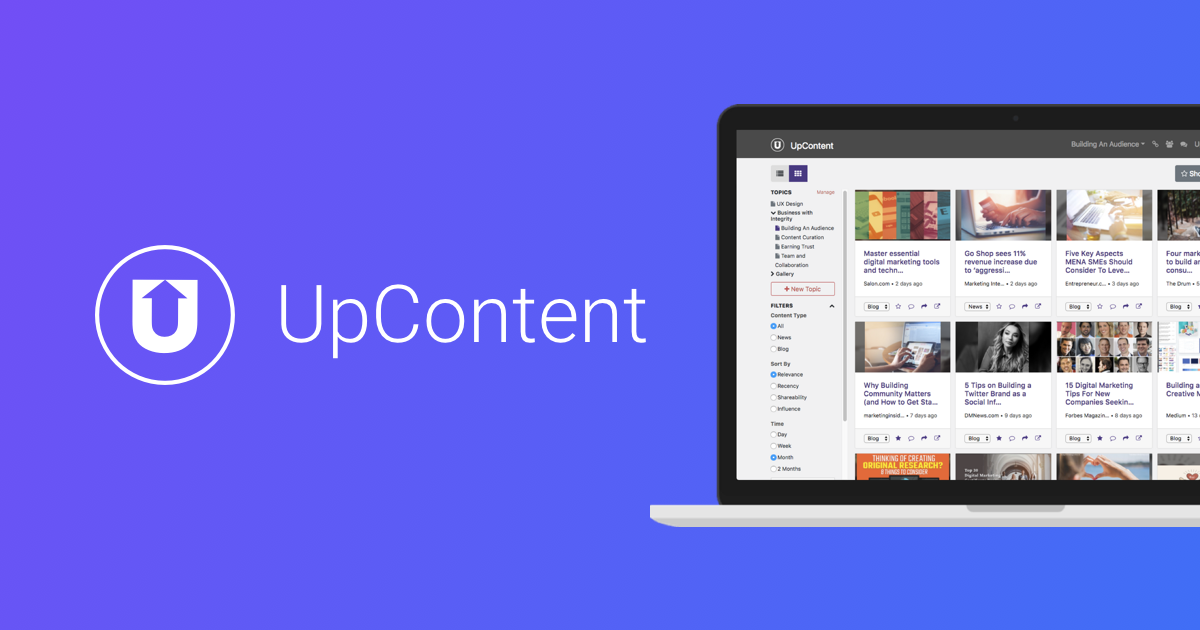 UpContent - Content Curation