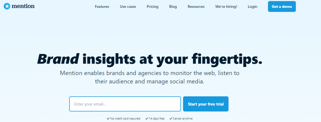 Mention page (Content Distribution)