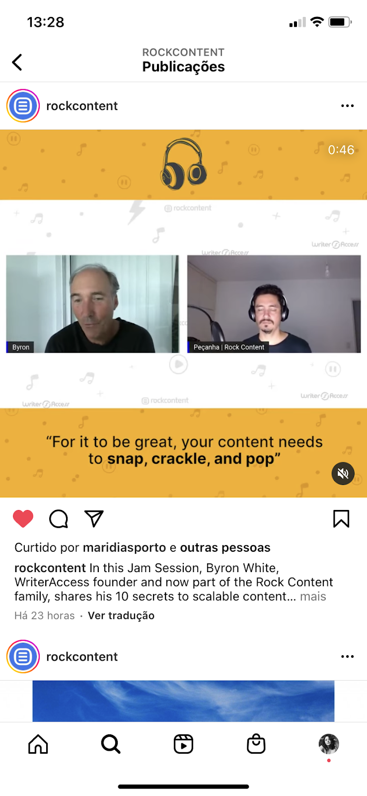 Brand content example on TikTok platform