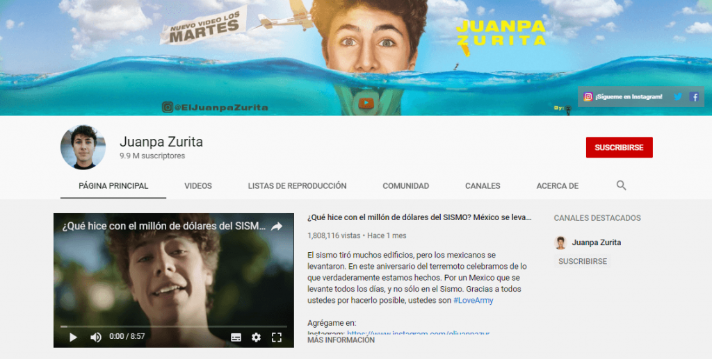 influencers mexicanos juanpa zurita