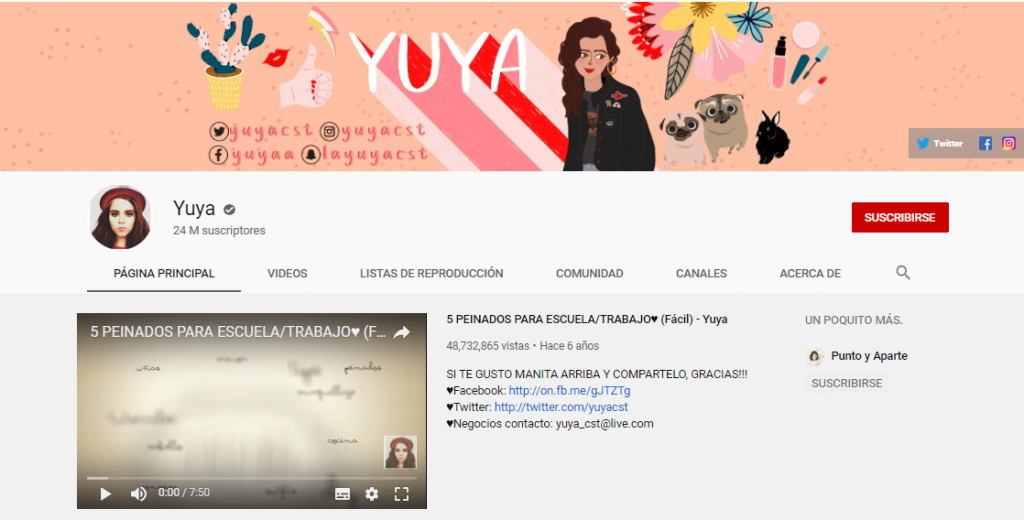 influencers mexicanos yuya