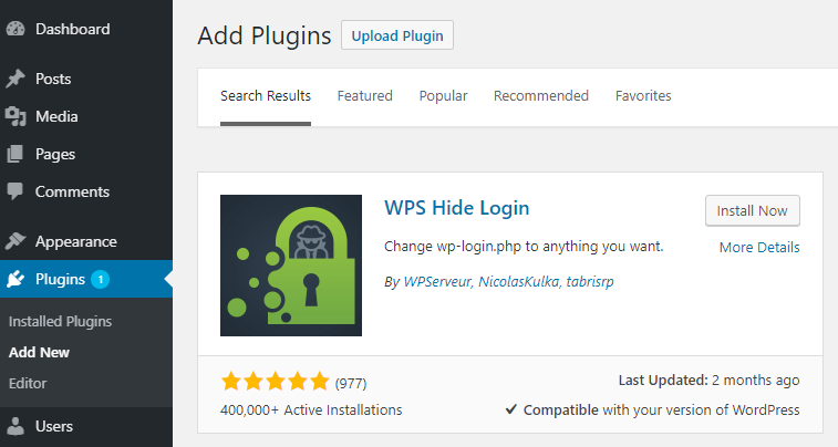 wp admin